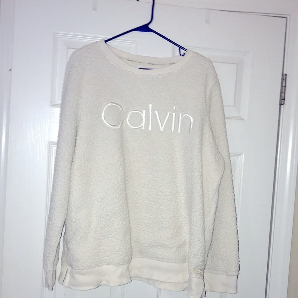 White Calvin Klein Sweatshirt